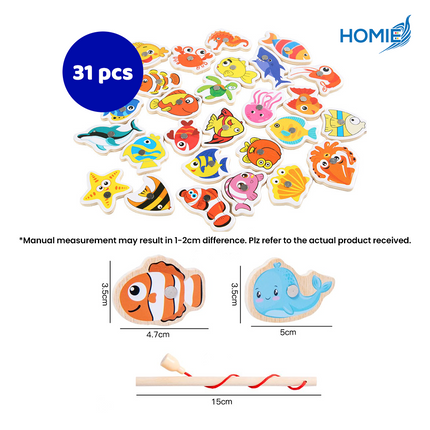 MAGNETIC FISHING GAME Ocean Adventure Toy Set (31 Pcs)