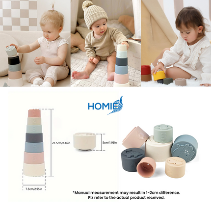 Silicone Stacking Tower (7 Pcs)