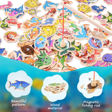 MAGNETIC FISHING GAME Ocean Adventure Toy Set (31 Pcs)