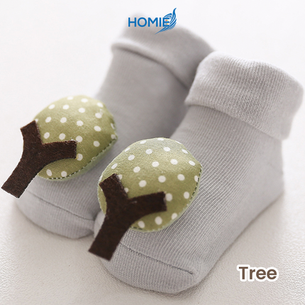 ANIMAL CARTOON BABY SOCKS anti slip soft cotton infant hosiery (Newborn to 1 Year)