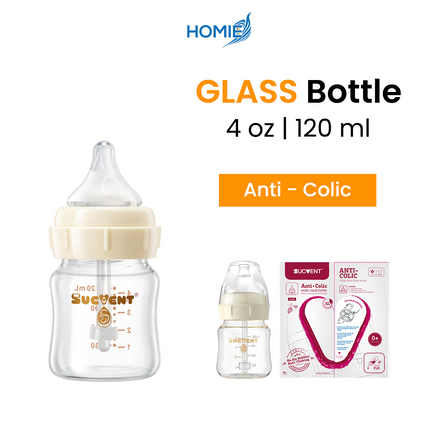 SucVent Milk Bottle (Glass and PPSU Bottles)