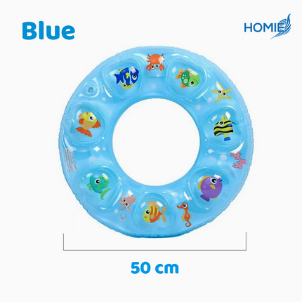 DOUBLE SWIMMING RING CRYSTAL 3 layers thickened explosion proof security kids pool float (Inflatable Ring)