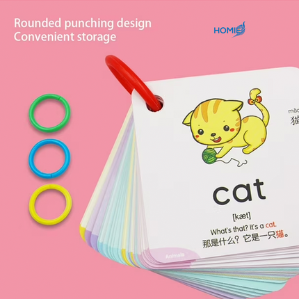Flash Cards, word shapes, colors, numbers, English letters, recognition cards