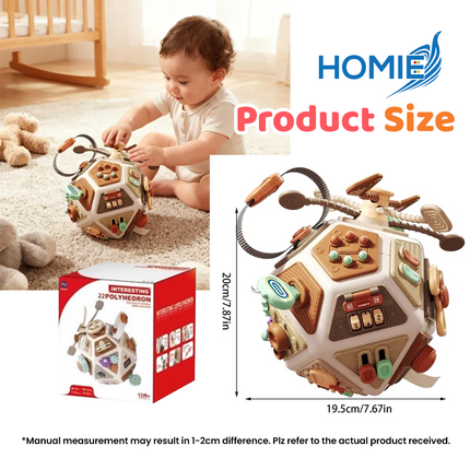 BUSY BALL sensory activity ball fine motor skills development toy (22 Sided Interaction)