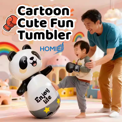 CARTOON CUTE FUN TUMBLER inflatable wobbler toy for kids
