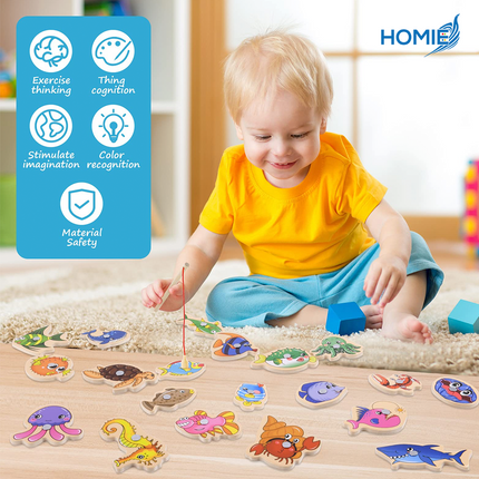 MAGNETIC FISHING GAME Ocean Adventure Toy Set (31 Pcs)
