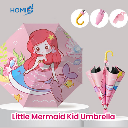 Vinyl sunscreen rain and shine portable Kid Umbrella (Free Waterproof Case)