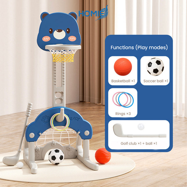 CHILDREN BASKETBALL STAND indoor liftable adjustable height shooting frame toy (Kids Birthday Gift)