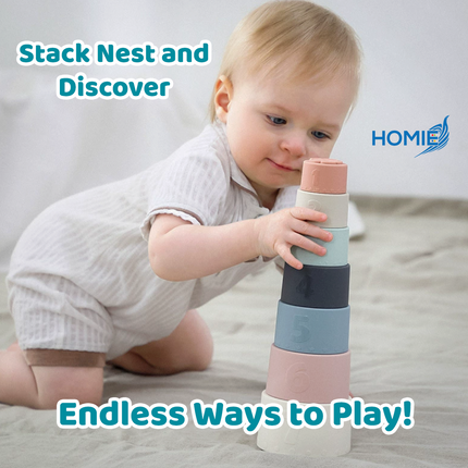 Silicone Stacking Tower (7 Pcs)