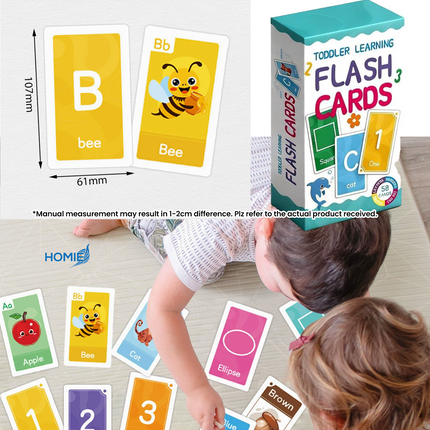 Flash Cards, word shapes, colors, numbers, English letters, recognition cards