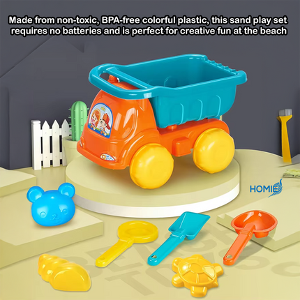 Beach Sand Dump Truck Colorful Sand Scoop Toys