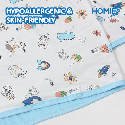 HOMIE Cozy Baby Bamboo Rayon Swaddling Blanket (size120x120cm)