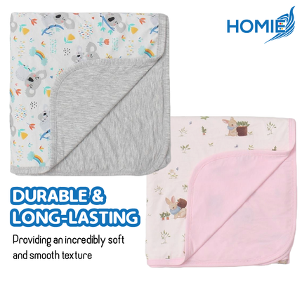 HOMIE Cozy Baby Bamboo Rayon Swaddling Blanket (size120x120cm)