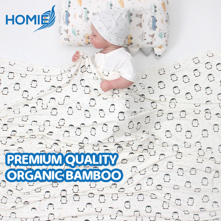 HOMIE Cozy Baby Bamboo Rayon Swaddling Blanket (size120x120cm)