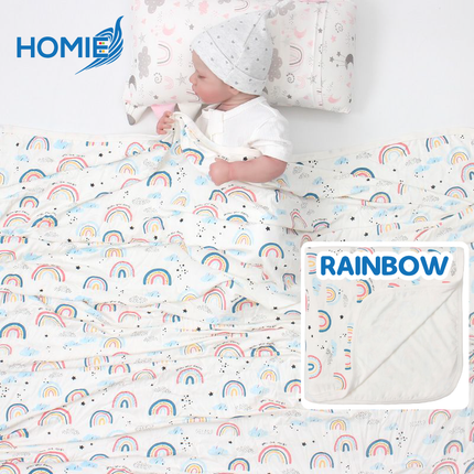 HOMIE Cozy Baby Bamboo Rayon Swaddling Blanket (size120x120cm)