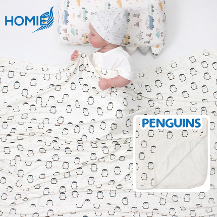 HOMIE Cozy Baby Bamboo Rayon Swaddling Blanket (size120x120cm)