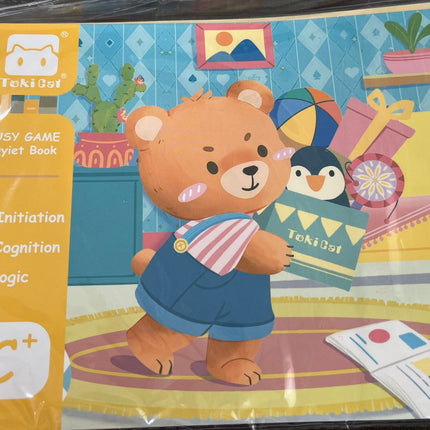 BUSY BOOK quiet book montessori sensory educational toy for toddlers (3 years+)