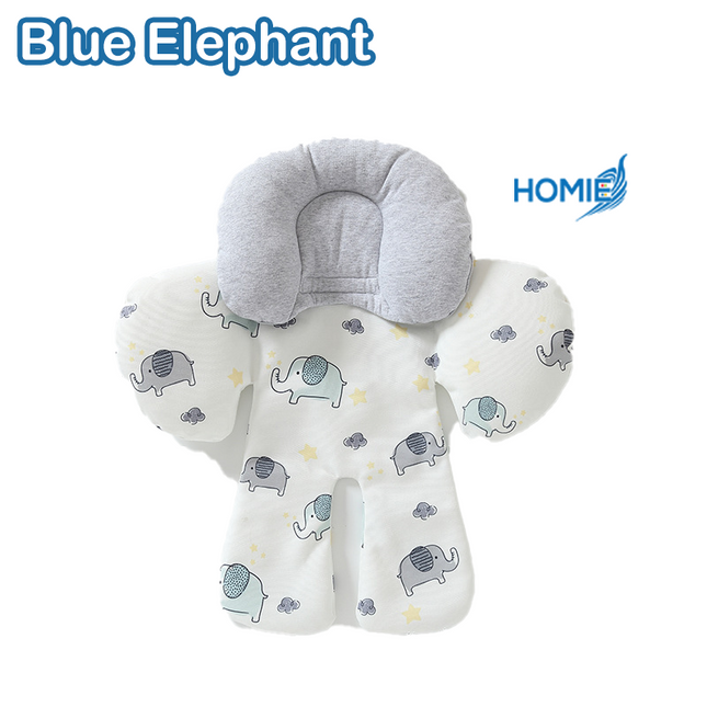 2in1 Stroller Cushion with Removable Head Shaping Pillow/Ergonomic Support/Lightweight