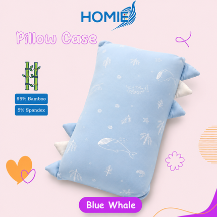Blue Whale Ultra Soft Bamboo Baby Pillows /Baby Bolster FULL SET