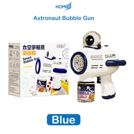 HOMIE AstroBubbles – Astronaut Bubble Gun / Indoor Outdoor Play / Lightweight & Portable
