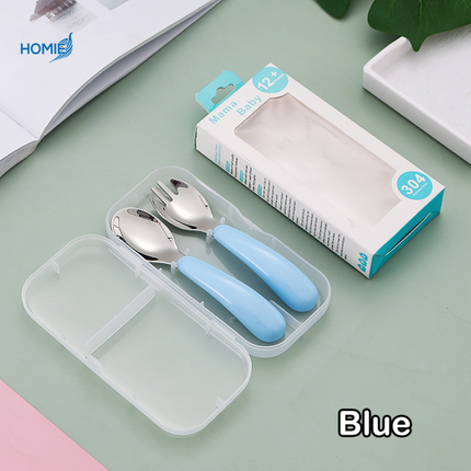 304 Stainless Steel Portable Kids Cutlery Set /Portable/Durable/Lightweight/Food grade