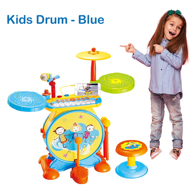 2-in-1 Drum & Piano Music Toy Set