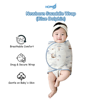 HOMIE Newborn Baby Swaddle Wrap-Baby Sleeping Bag (Thin & Anti-Startle Swaddles) Anti-Startle Design