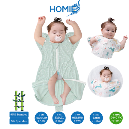 (B)S, M, L - BUTTON Swaddle Sack/ 2 Ways Zipper & Leg Freedom (Copy)