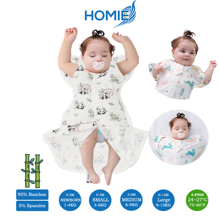 (B)S, M, L - BUTTON Swaddle Sack/ 2 Ways Zipper & Leg Freedom (Copy)