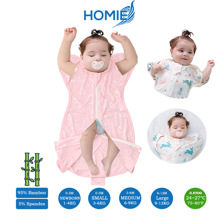 (B)S, M, L - BUTTON Swaddle Sack/ 2 Ways Zipper & Leg Freedom (Copy)