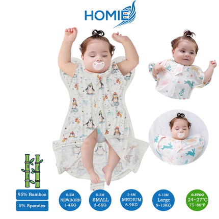 (B)S, M, L - BUTTON Swaddle Sack/ 2 Ways Zipper & Leg Freedom (Copy)