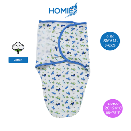 【Newborn Infant Baby Cotton Wrap Swaddle】Soft Breathable Adjustable Toddler Swaddles Essential