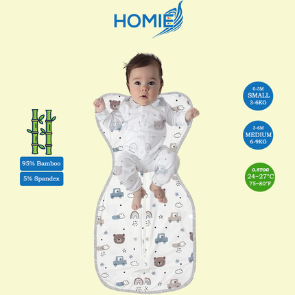 Swaddle and Sleeping Bag (Bamboo & Cotton) Small & Medium ONLY