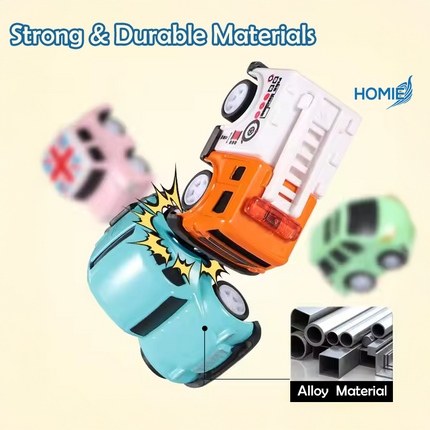 HOMIE Tube Mounted Mini pull-back car (6 in 1)/Random assorted colors and styles per tube Small Cars