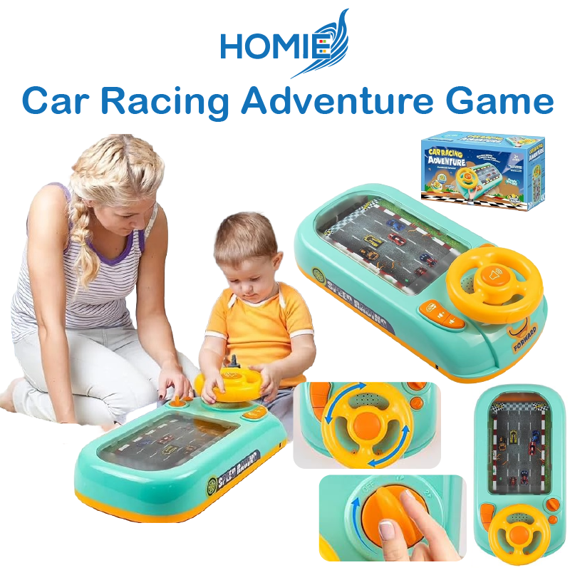 Children's racing game simulation driving steering wheel desktop educational toy adventure