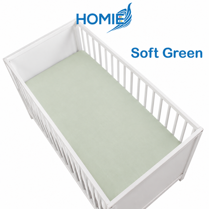 (C) Bamboo Bedsheet / Crib Cot Bed Fitted Sheet (3 Sizes)