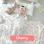 Muslin Swaddle Cherry