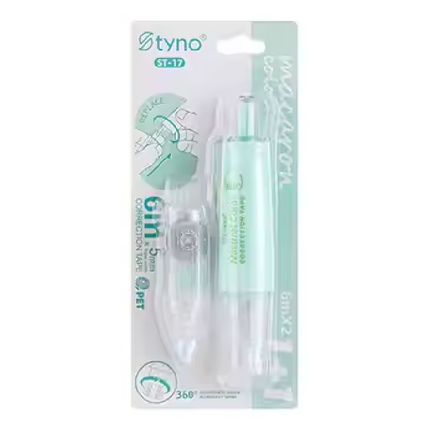 Press-Type Pen Style Correction Tape – Refillable Transparent Student Corrector for Smooth & Precise Fixing