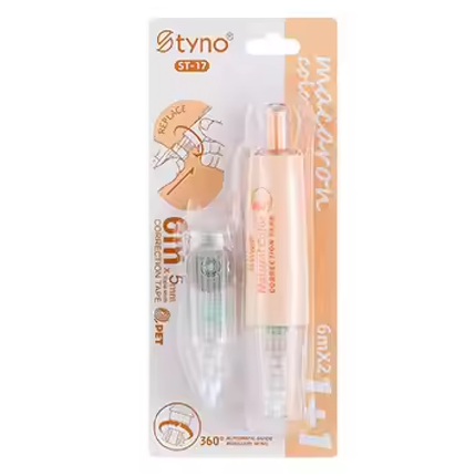 Press-Type Pen Style Correction Tape – Refillable Transparent Student Corrector for Smooth & Precise Fixing
