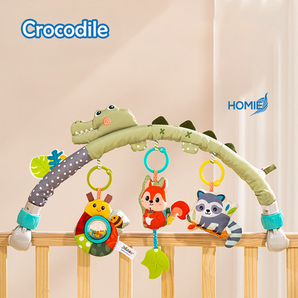 Stroller Clip (0-1 Year Soothing & Educational Crib & Car Seat Hanging Toy)