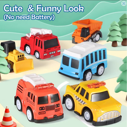 HOMIE Tube Mounted Mini pull-back car (6 in 1)/Random assorted colors and styles per tube Small Cars