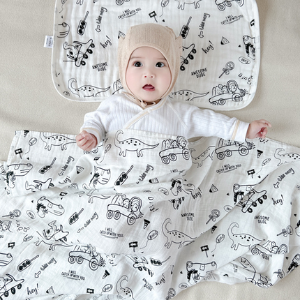 Bamboo Muslin Swaddle Blanket (120x120cm)