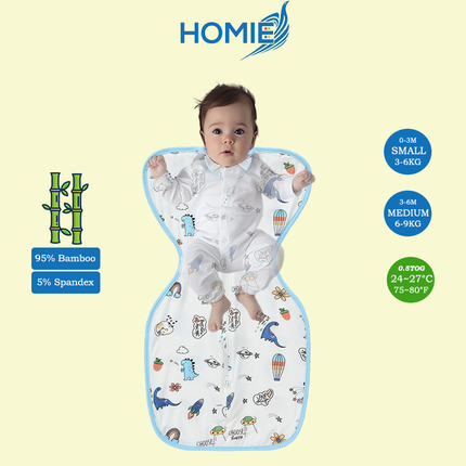 Swaddle and Sleeping Bag (Bamboo & Cotton) Small & Medium ONLY