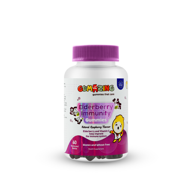 Gumazing Black Elderberry Gummies (60 pcs), 1 month Supply
