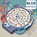 45PCS Blue fish-Electric fish cat toy puzzle