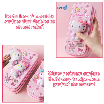 3D Decompression Cute Cartoon Stationery Case
