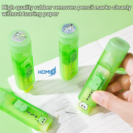 2-in-1 Panda Push Eraser + Sharpener