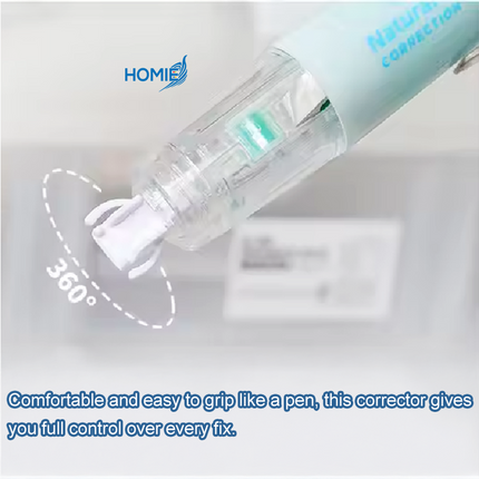 Press-Type Pen Style Correction Tape (Refillable Transparent)