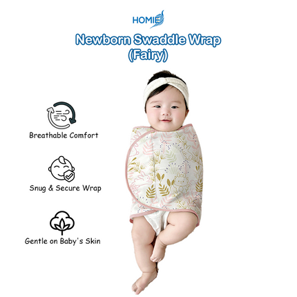 HOMIE Newborn Baby Swaddle Wrap-Baby Sleeping Bag (Thin & Anti-Startle Swaddles) Anti-Startle Design