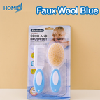 Comb & Brush (Faux Wool Blue)